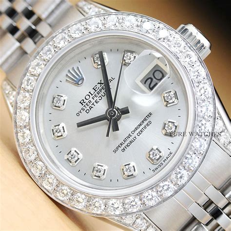 rolex feminino diamante|rolex ladies watches.